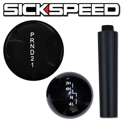 BLACK SHIFT KNOB/TRANSFER CASE SET FOR AUTO WRANGLER GEAR SHIFTER-C-Dub Tech