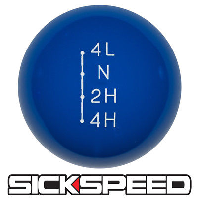 NP205 BLUE OL' SKOOL TRANSFER CASE KNOB FOR 3/8X16 GEAR SHIFTER FORD GMC K23