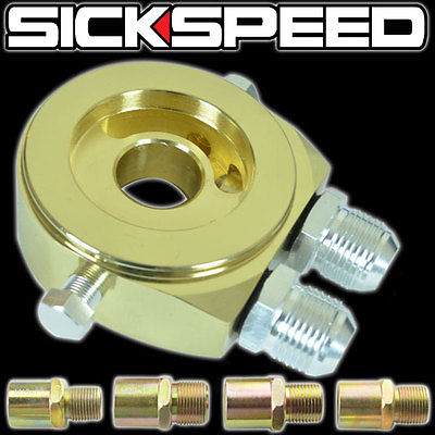 OIL FILTER SENDER SANDWICH PLATE COOLER ADAPTER KIT FEED LINE 24K