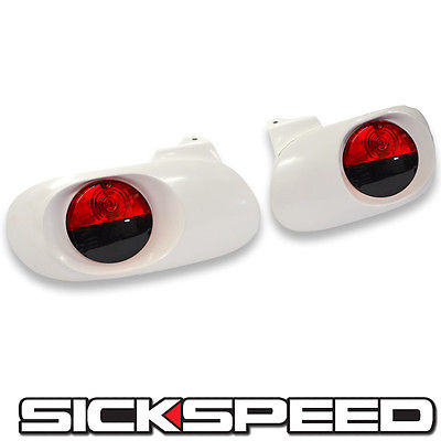 TAILLIGHT CONVERSION KIT INSERT FOR MIATA WITH RED/BLACK LIGHTS NB WHITE FRP