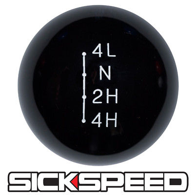 NP205 BLACK OL' SKOOL TRANSFER CASE KNOB FOR 3/8X24 GEAR SHIFTER FOR DODGE