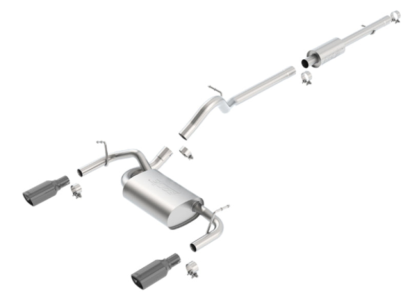 Borla 12-16 Jeep Wrangler 3.6L AT/MT 4DR 4WD S SQ - 140459BC-C-Dub Tech