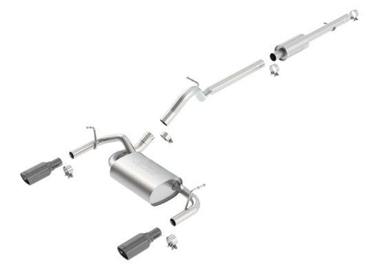 Borla 12-16 Jeep Wrangler 3.6L AT/MT 4DR 4WD S SQ - 140459BC-C-Dub Tech