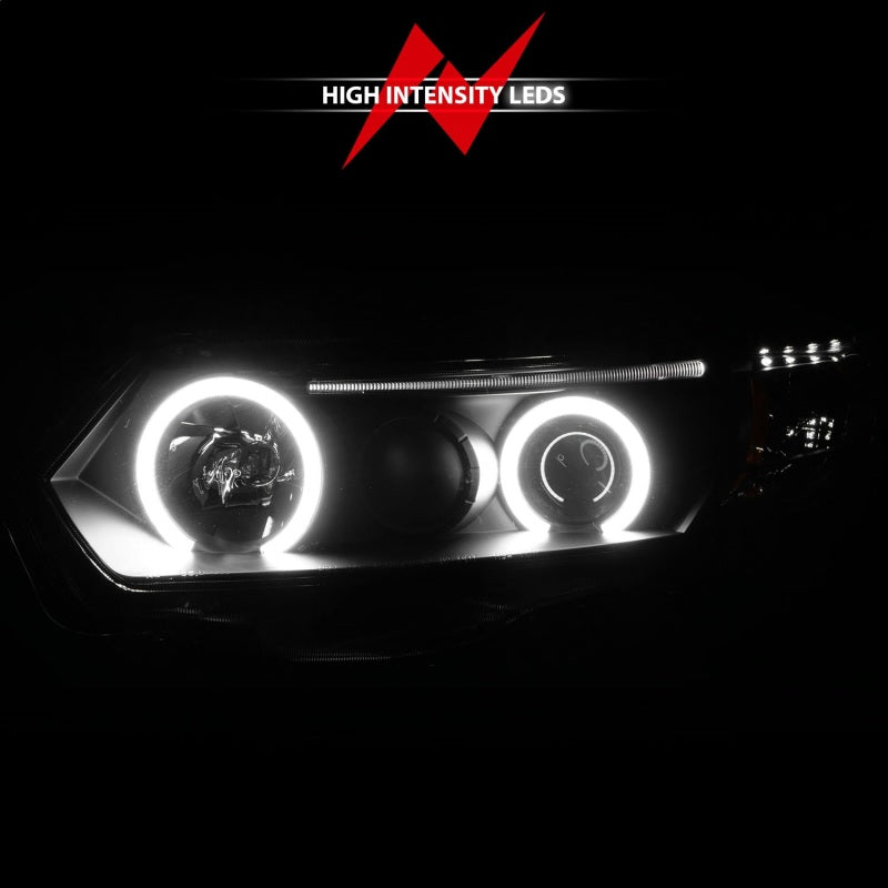 ANZO 2006-2011 Honda Civic Projector Headlights w/ Halo Black (CCFL) - 121062-C-Dub Tech