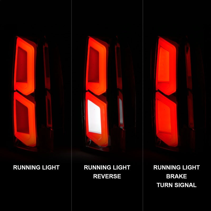 ANZO 2015-2020 Chevrolet Tahoe LED Tail Lights w/ Light Bar - 311376-C-Dub Tech