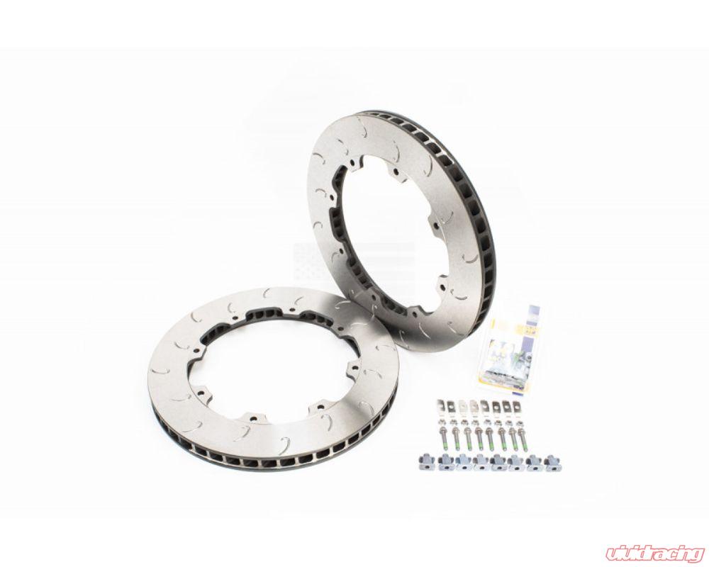 AP Racing 380x34mm use OE hats J Hook Disc Pair with Hardware Nissan GT-R 2009-2011-C-Dub Tech