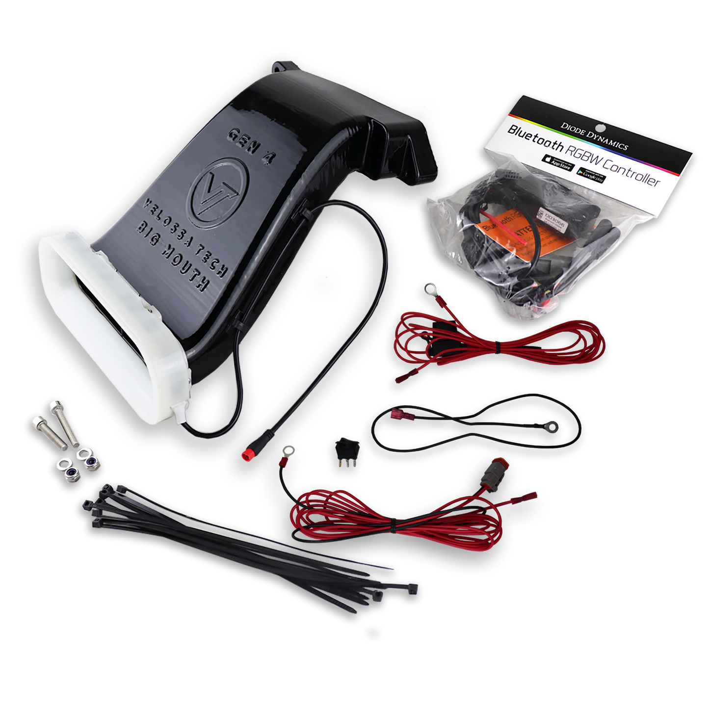 2013-2018 Ford Focus ST/SE/ST-line BIG MOUTH "LIT KIT" Ram Air Intake Snorkel-C-Dub Tech