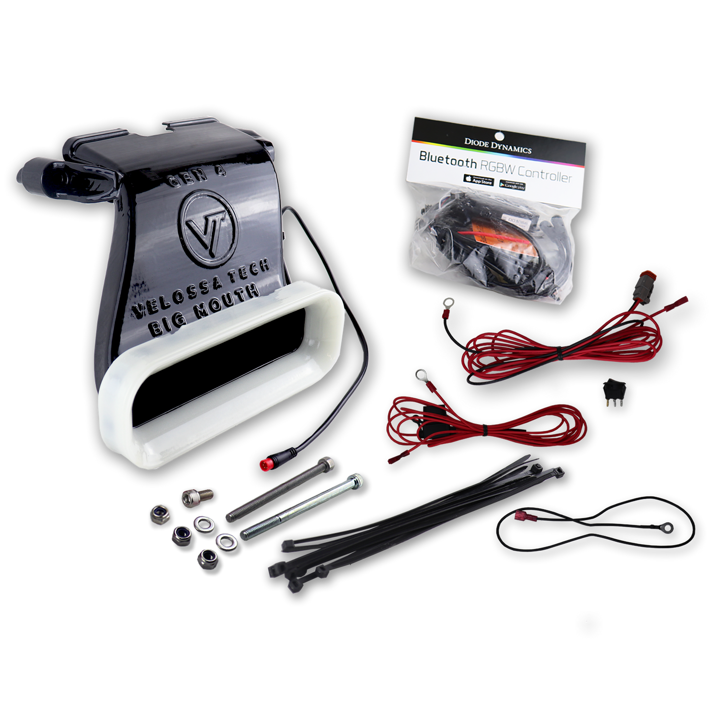 2017-2018 Hyundai Elantra Sport (Avante Sport, AD and Elantra SEL) BIG MOUTH "LIT KIT" Ram Air Intake Snorkel-C-Dub Tech