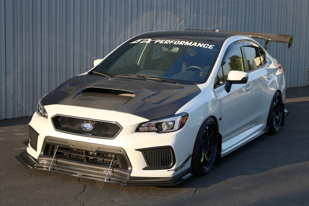 APR Performance Carbon Fiber Wind Splitter With Rods - CW-801806-C-Dub Tech