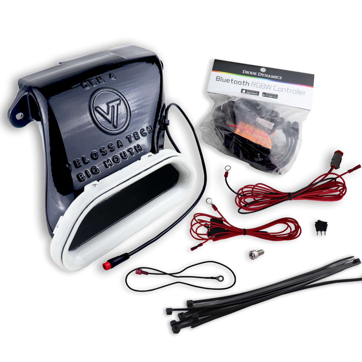 2019-2022 Hyundai Veloster N (non-DCT) BIG MOUTH "LIT KIT" Ram Air Intake Snorkel-C-Dub Tech