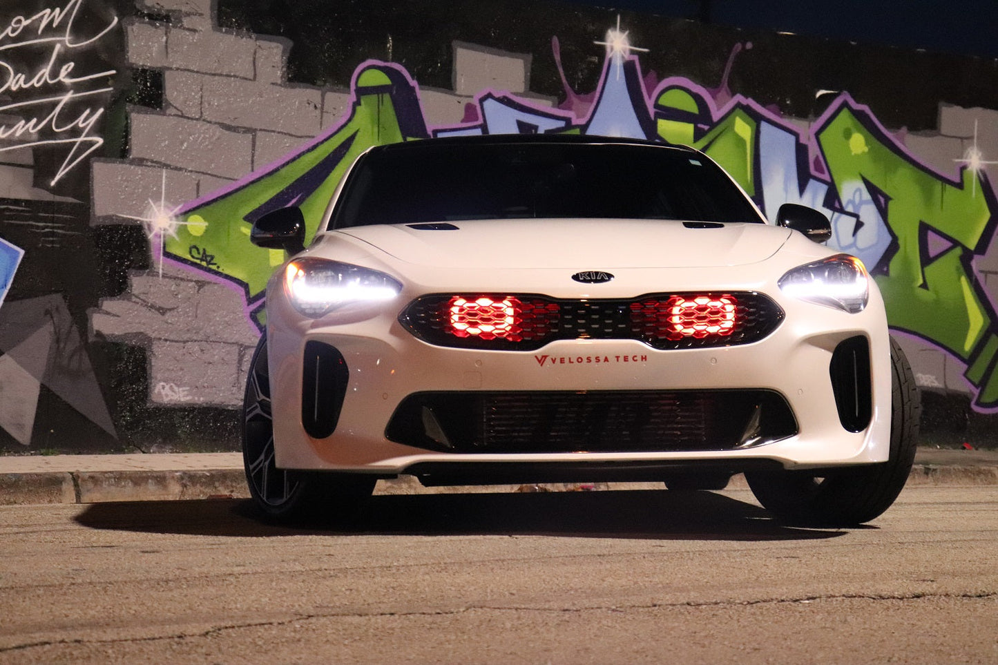 2017-2023 Kia Stinger 3.3T/2.0T/2.5T Dual BIG MOUTH "LIT KIT" Ram Air Intake Snorkels-C-Dub Tech
