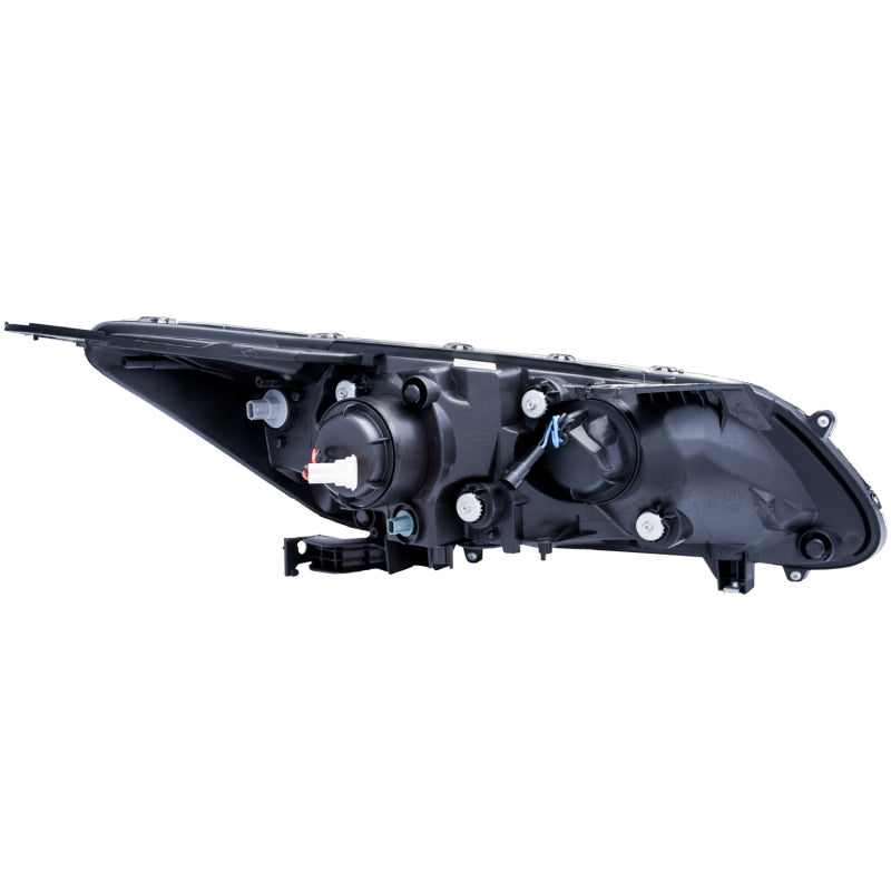 ANZO 2013-2015 Honda Accord Projector Headlights w/ U-Bar Black - 121492-C-Dub Tech