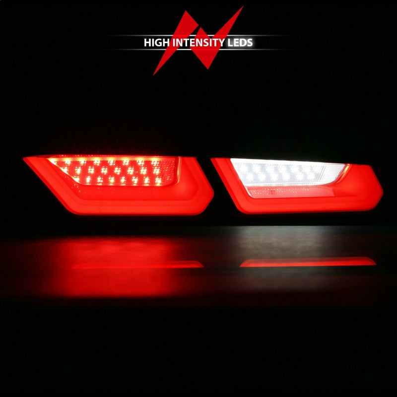 ANZO 2016-2018 Chevrolet Camaro L.E.D T.L Red/Clear - 321349-C-Dub Tech