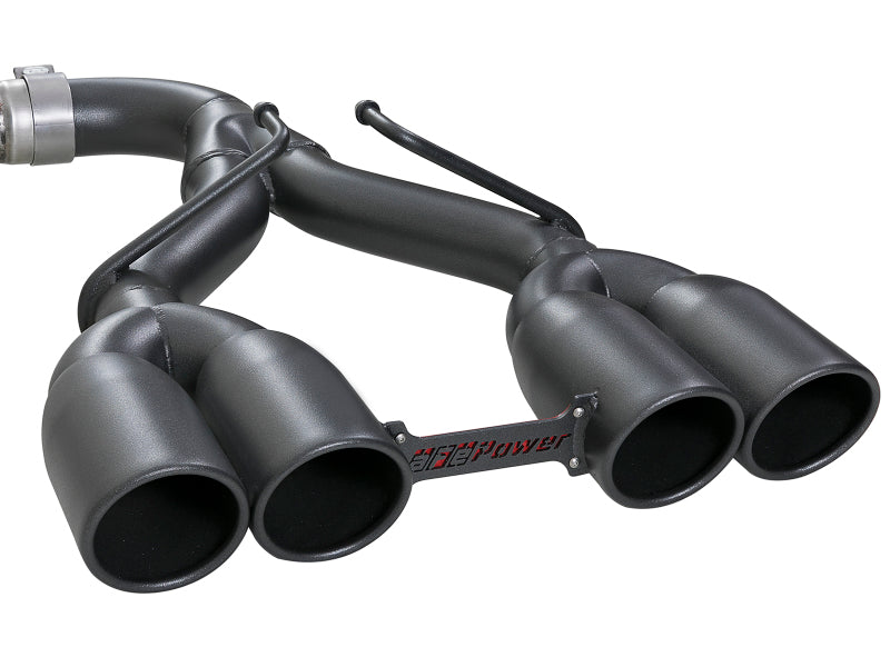 aFe Rebel Series 2.5in 304 SS Cat-Back Exhaust w/ Black - 49-38073-B-C-Dub Tech