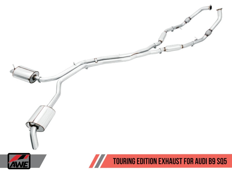 AWE Tuning Audi B9 SQ5 Non-Resonated Touring Edition Cat-Back Exhaust - 3020-31022-C-Dub Tech