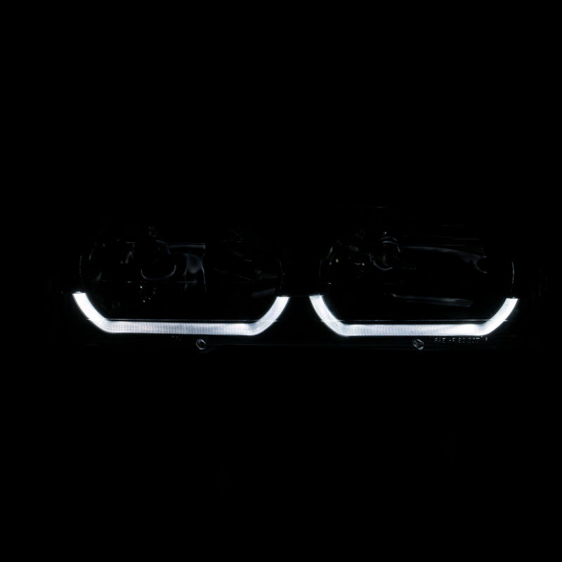 ANZO 2007-2014 Chevy TahOE Crystal Headlight Chrome Amber(OE) - 111475-C-Dub Tech