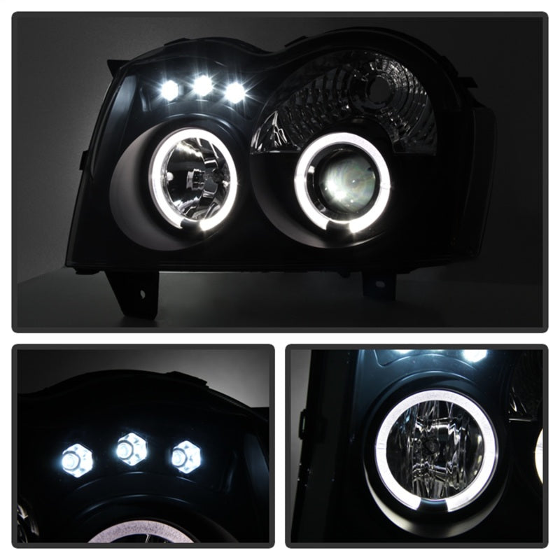 Spyder Jeep Grand Cherokee 05-07 Projector Headlights LED Halo LED - 5078551