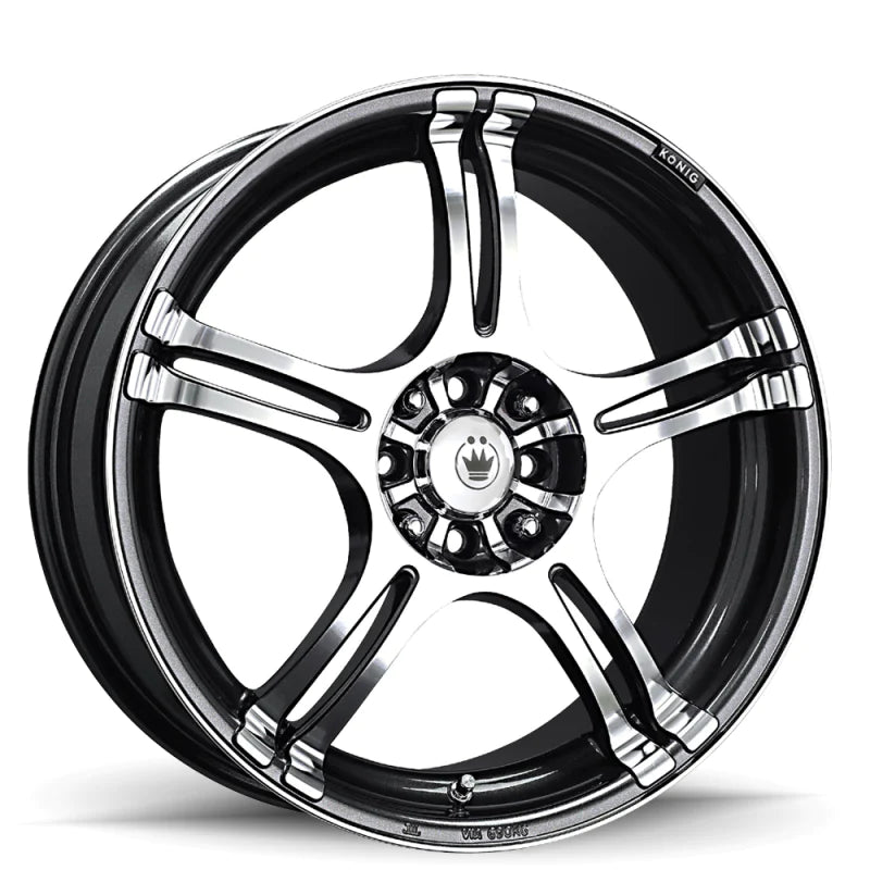 Konig Incident 16x7 8x100/114.3 ET40 Graphite - 1N76D04406