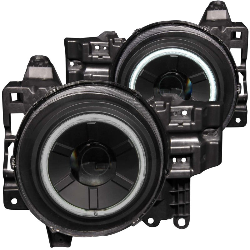 ANZO 2007-2013 Toyota Fj Cruiser Projector Headlights w/ Halo Black - 111116-C-Dub Tech