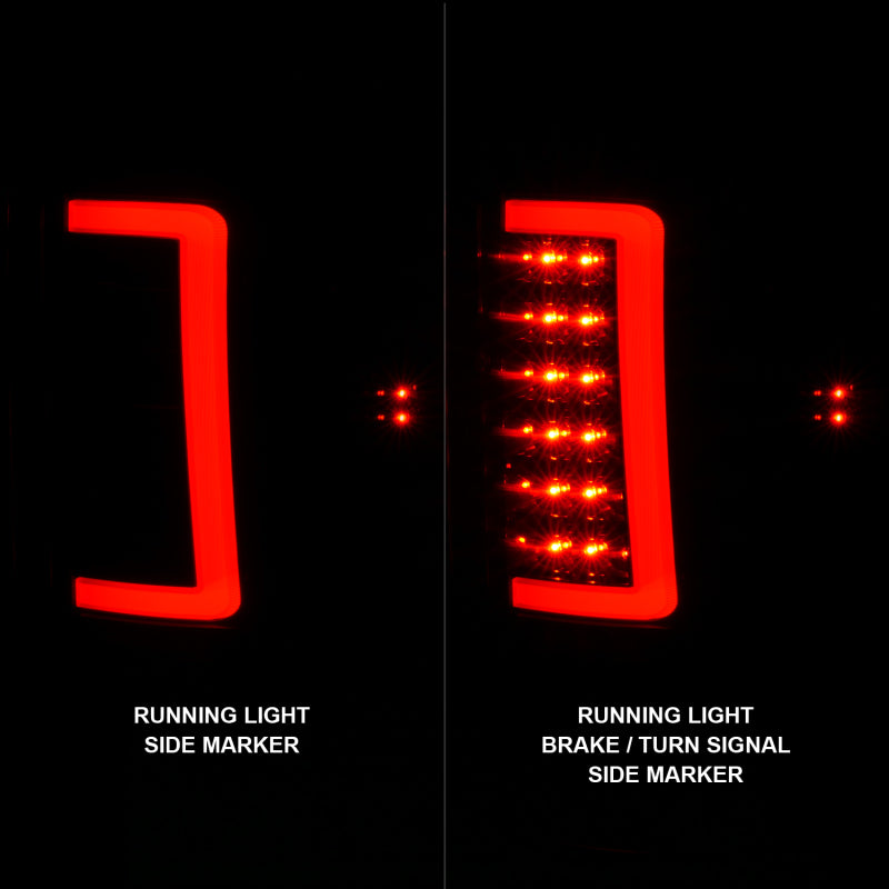 ANZO 2007-2013 GMC Sierra LED Tail Lights w/ Light Bar - 311389-C-Dub Tech