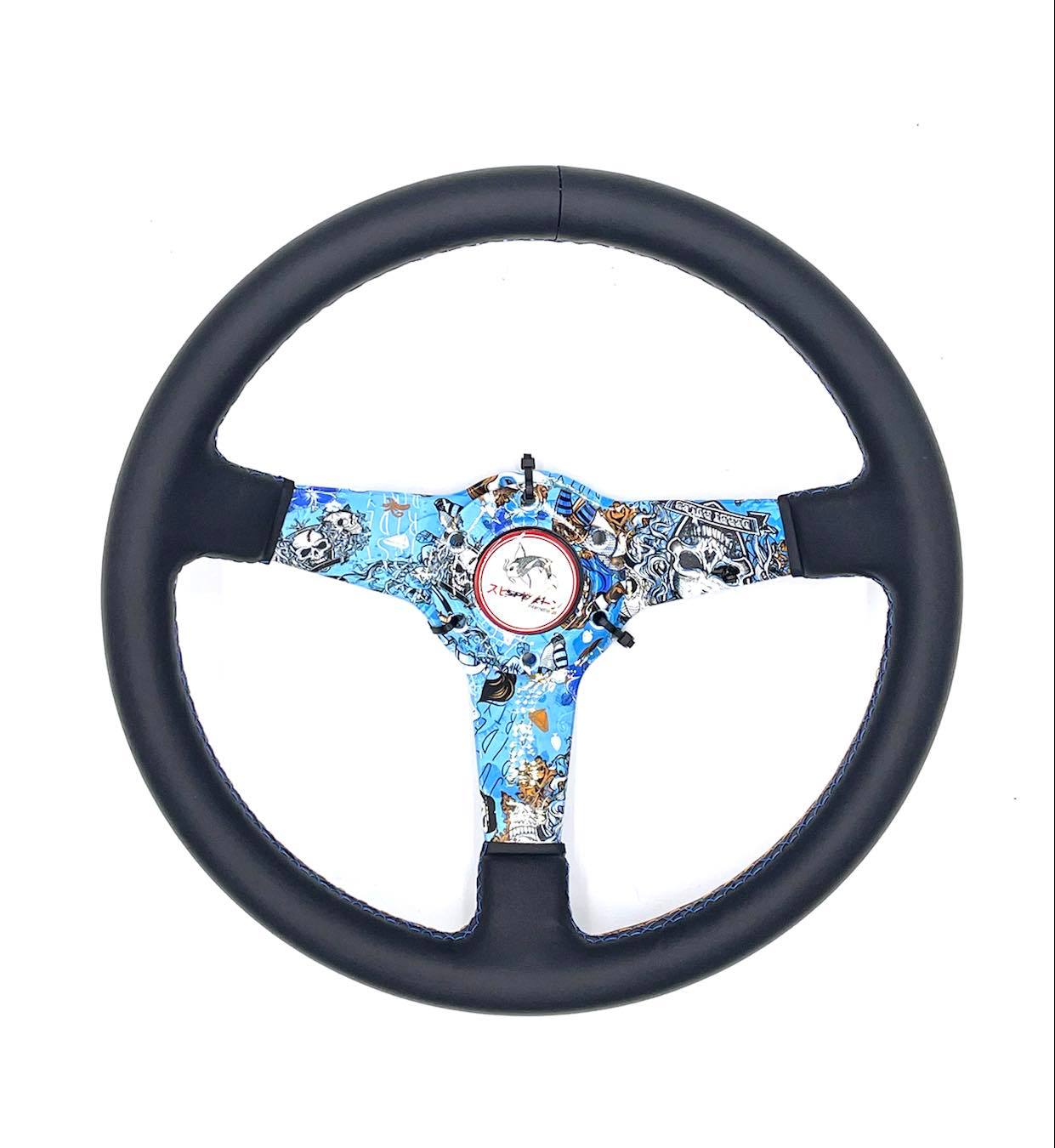 SPDZ1 Blue Muertes Steering Wheel