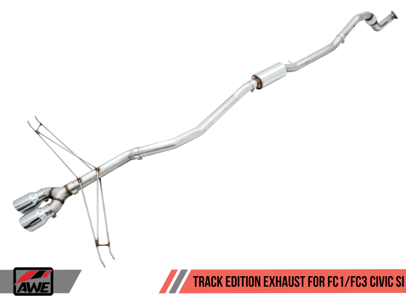 AWE Tuning 2016+ Honda Civic Si Track Edition Exhaust w/Front - 3020-52008-C-Dub Tech