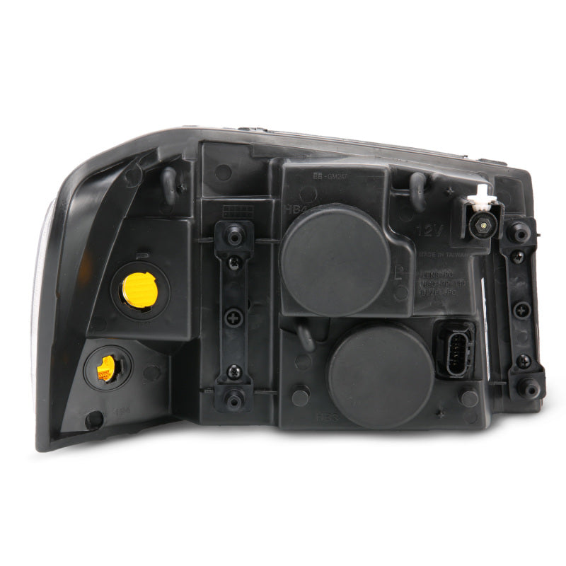 ANZO 2002-2009 Gmc Envoy Crystal Headlight Black Amber - 111429-C-Dub Tech