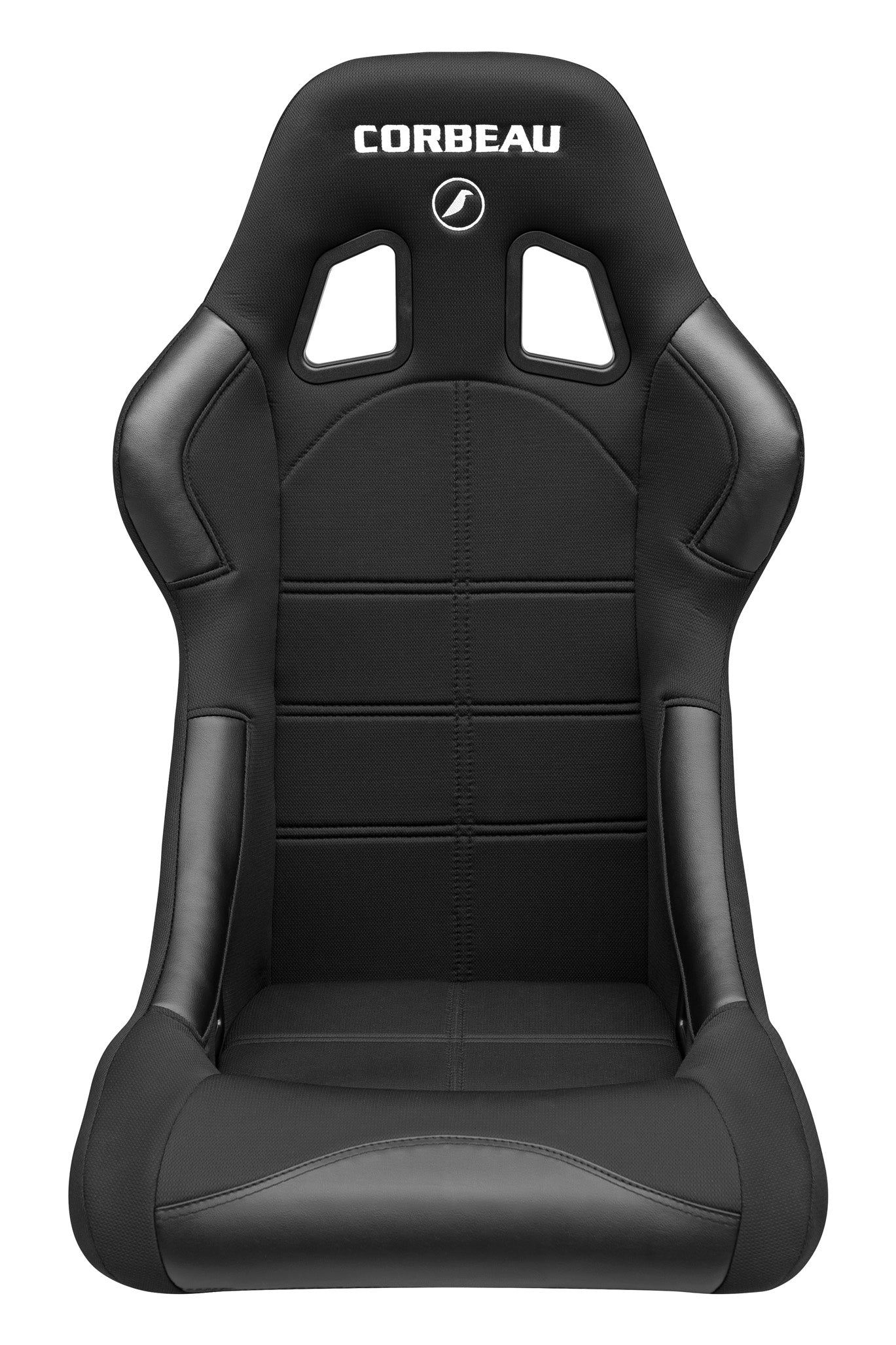Corbeau Forza Fixed Back Racing Seat - Black Cloth 29101