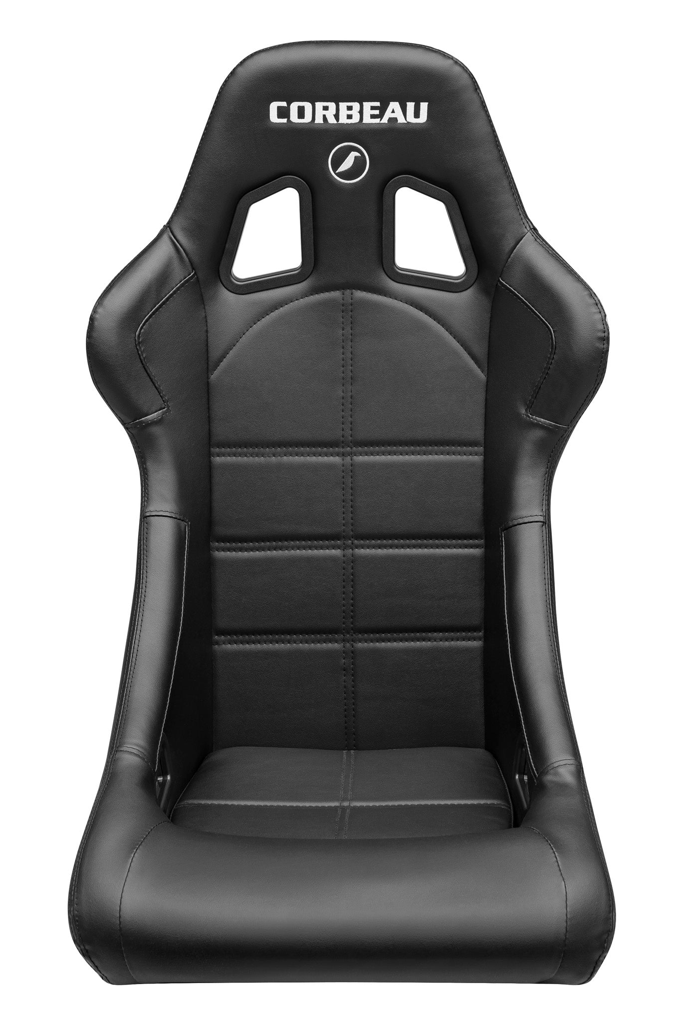 Corbeau Forza Fixed Back Racing Seat - Black Vinyl 29102