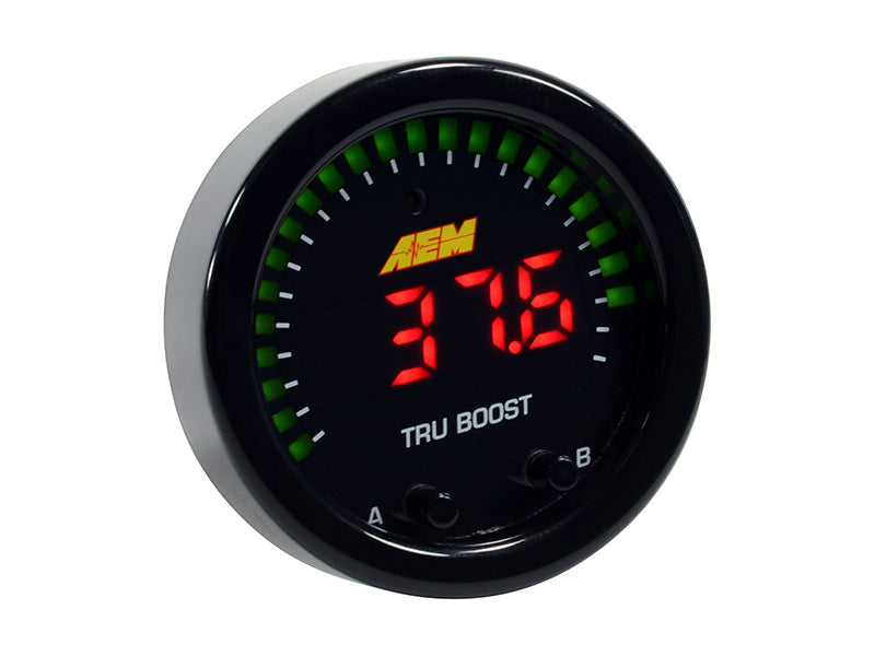 AEM X-Series Tru-Boost Controller Gauge w/ Boost Control Solenoid 80PSIg - 30-0352-C-Dub Tech