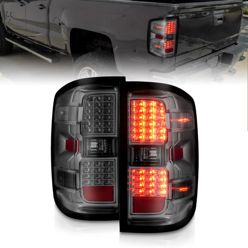 ANZO 15-19 Chevy Silverado 2500HD/3500HD (Factory Halogen Only) LED Tail - 311424-C-Dub Tech