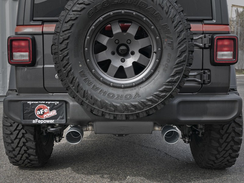 aFe Rebel Series 409 Stainless Steel Cat-Back Exhaust 18-21 Jeep - 49-48096-B-C-Dub Tech
