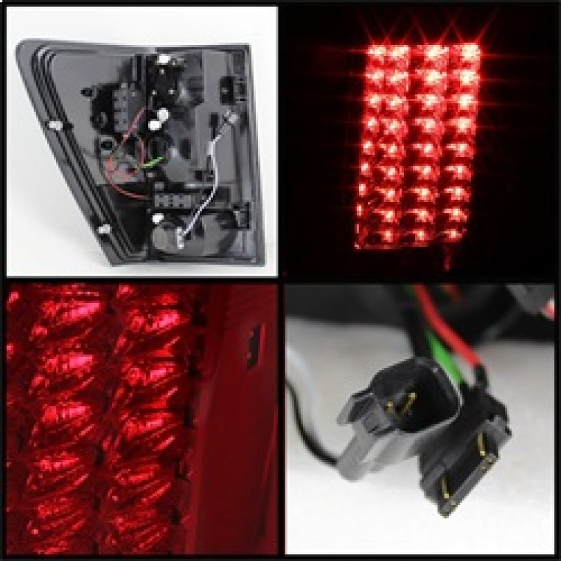 Spyder Jeep Grand Cherokee 07-10 LED Tail Lights Red Clear - 5070203