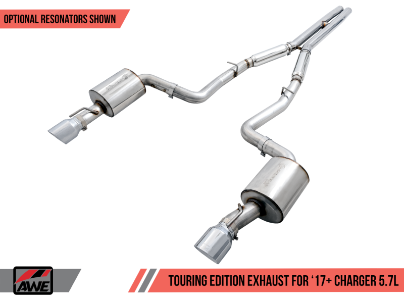 AWE Tuning 2017+ Dodge Charger 5.7L Track Edition Exhaust - - 3015-32120-C-Dub Tech