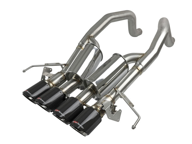 aFe MACHForce XP Axle Back 304SS Exhaust w/ Carbon Fiber - 49-34082-1C-C-Dub Tech