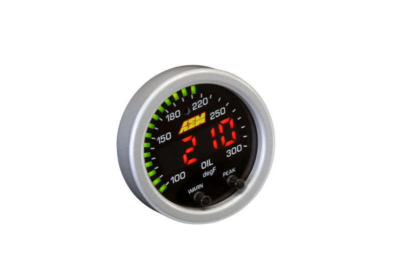 AEM X-Series Temperature 100-300F Gauge Kit (ONLY Black Bezel and - 30-0302-C-Dub Tech