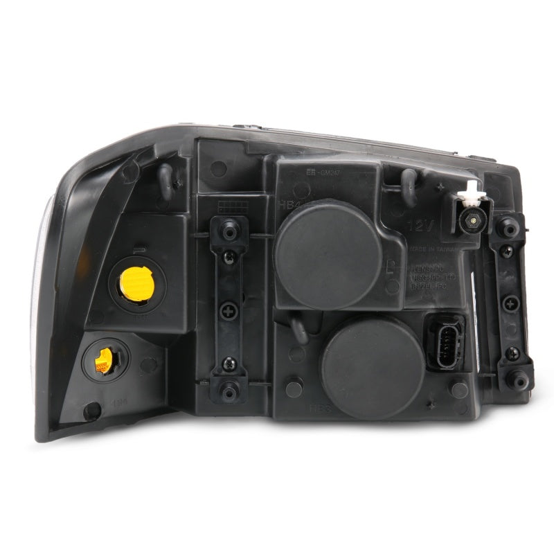 ANZO 2002-2009 Gmc Envoy Crystal Headlight Black Amber - 111429-C-Dub Tech
