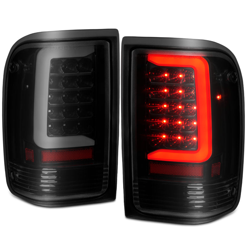ANZO 1993-1997 Ford Ranger LED Tail Lights w/ Light Bar - 311360-C-Dub Tech