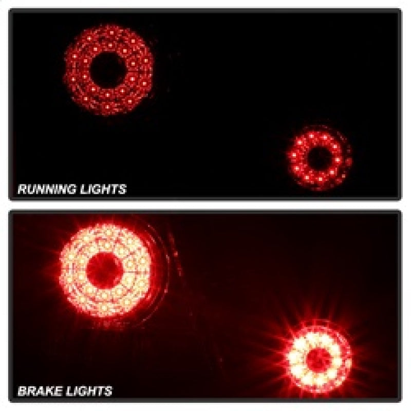 Spyder 01-03 Lexus IS300 LED Tail Lights - Red Clear - 5085061