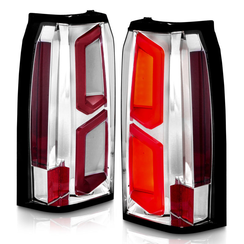 ANZO 2015-2020 Chevrolet Tahoe LED Tail Lights w/ Light Bar - 311376-C-Dub Tech