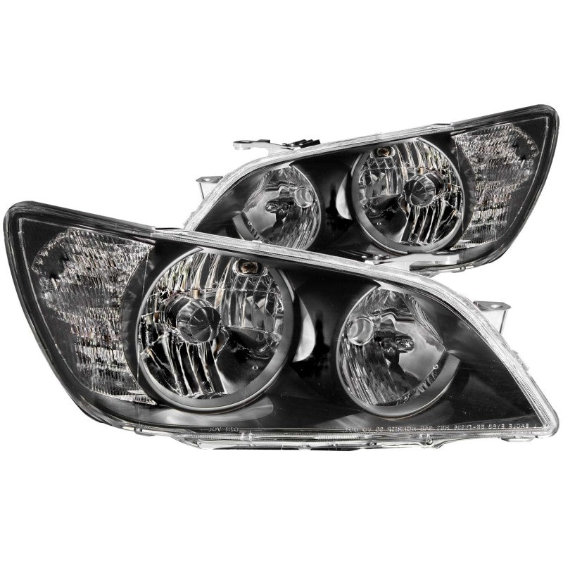 ANZO 2001-2005 Lexus Is300 Crystal Headlights Black - 121210-C-Dub Tech
