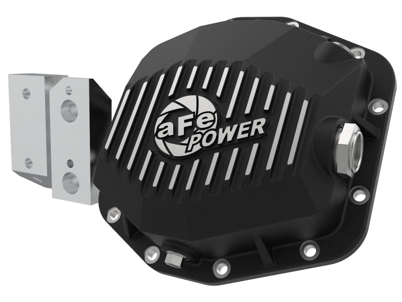aFe Street Series Rear Differential Cover Black w/Machined Fins 20+ - 46-71190B-C-Dub Tech