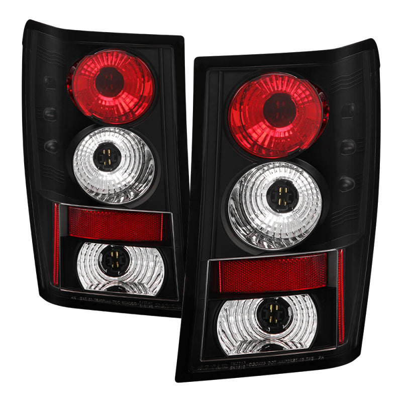 Spyder Jeep Grand Cherokee 05-06 Euro Style Tail Lights Black - 5005502