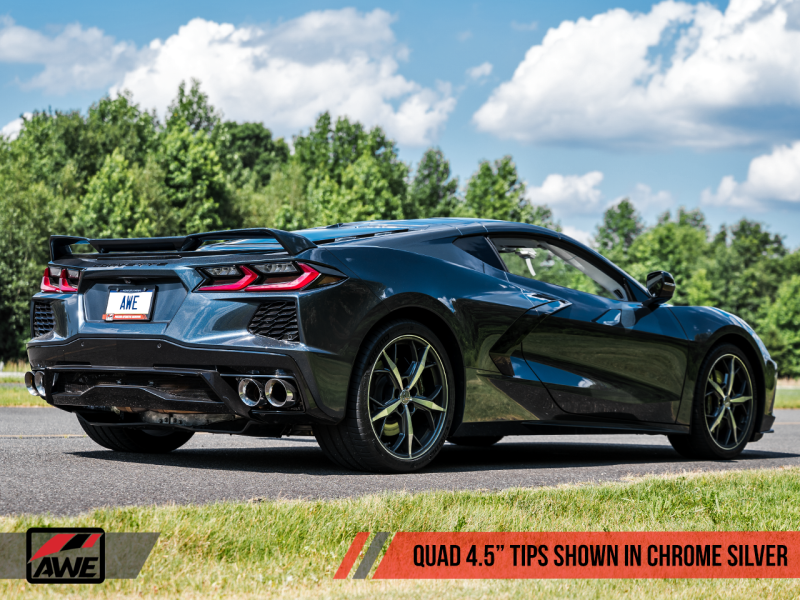 AWE Tuning 2020 Chevrolet Corvette (C8) Track Edition Exhaust - - 3020-42080-C-Dub Tech
