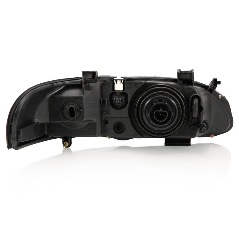 ANZO 2000-2002 Nissan Sentra Crystal Headlight Black Amber Reflector - 121536-C-Dub Tech