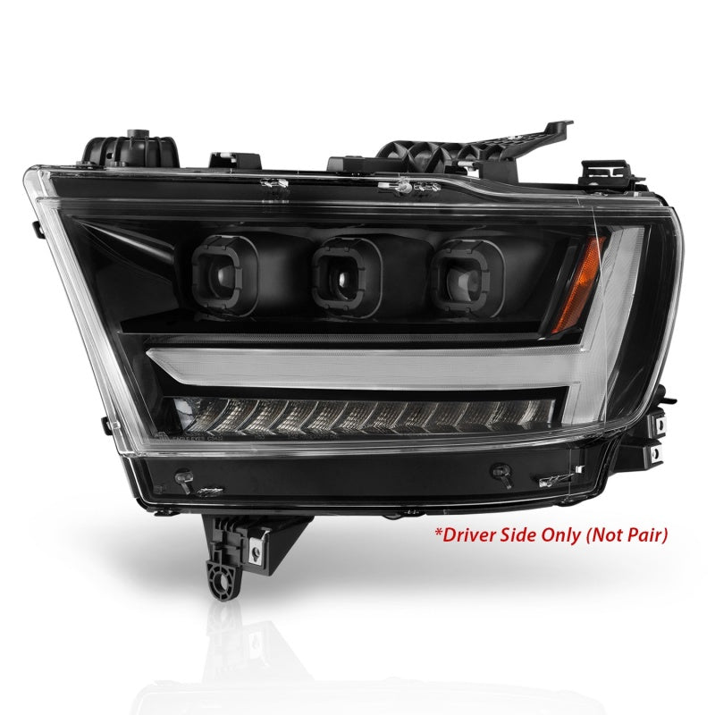 ANZO 2019-2020 Dodge Ram 1500 LED Projector Headlights Plank Style - 111494-L-C-Dub Tech