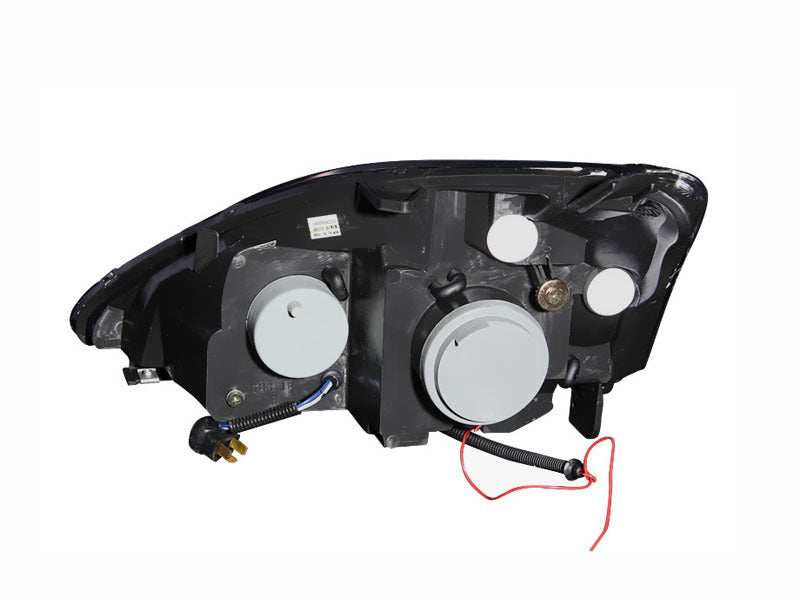 ANZO 2002-2004 Honda Civic Projector Headlights w/ Halo Black - 121057-C-Dub Tech