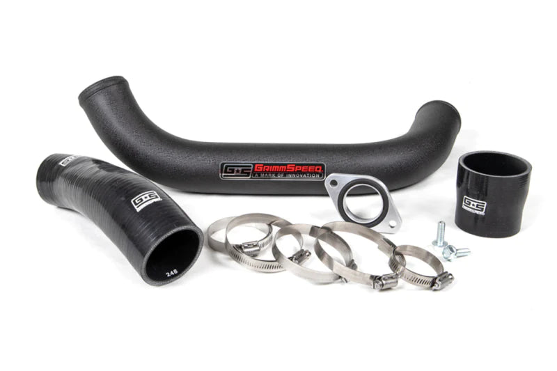 GrimmSpeed 15-17 Subaru WRX TMIC Charge Pipe Kit - Black - 090113