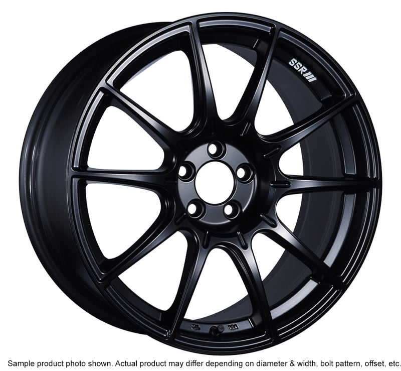 SSR GTX01 18x9.5 5x100 40mm Offset Flat Black Wheel FRS - XA18950+4005CMB