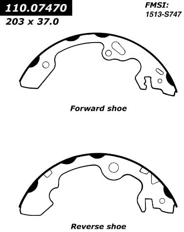 Centric Brake Shoes - Ford Focus 2000-2011